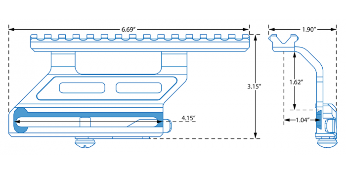 UTG QD AK Side Mount, M70 N-PAP | Leapers